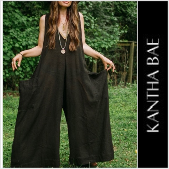 Kantha Bae Pants - 🌙 Kantha Bae Khadi Harmony Billowy Jumpsuit - Free Size